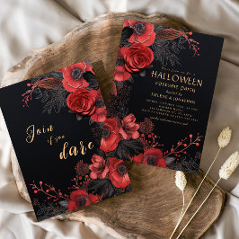 Invitación Fiesta de disfraces de Halloween para adultos góti