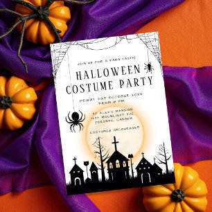 Invitación Fiesta de disfraces de Halloween para adultos nara