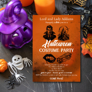 Invitación Fiesta de disfraces de Halloween para adultos Vamp