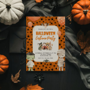 Invitación Fiesta de disfraces de Halloween para niños