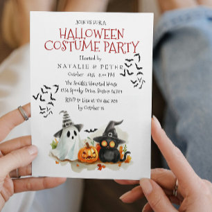 Invitación Fiesta de disfraces de Halloween para niños