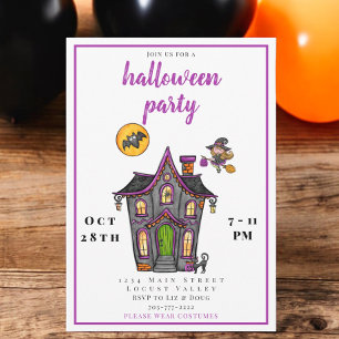 Invitación Fiesta de disfraces de Halloween para niños lindos