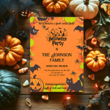 Fiesta de disfraces de Halloween personalizado esp