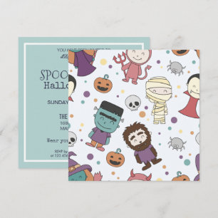 Invitación Fiesta de disfraces de Halloween Spooktacular In