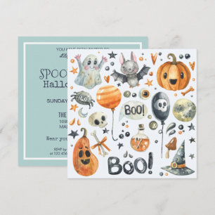 Invitación Fiesta de disfraces de Halloween Spooktacular In