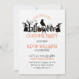 Invitación Fiesta de disfraces de Halloween SpookyHalloween T