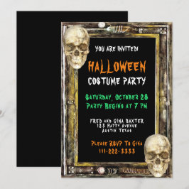 Invitación Fiesta de disfraces de Halloween Truco o trato