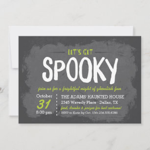 Invitación Fiesta de Disfraces de Halloween Vamos a Asustarno