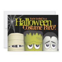 Fiesta de disfraces de Halloween y espantosos mons