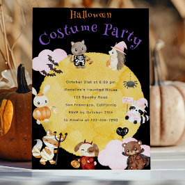 Invitación Fiesta de disfraces de niños de Halloween