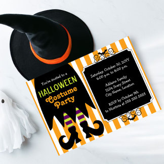 Invitación Fiesta de disfraces de Witch Halloween