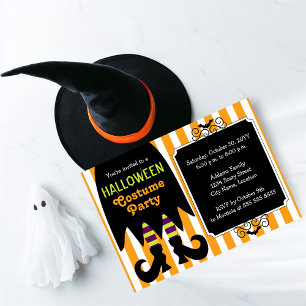 Invitación Fiesta de disfraces de Witch Halloween