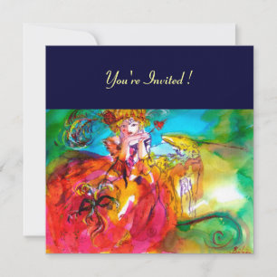 INVITACIÓN FIESTA DE DISFRACES DEL MARDI GRAS DE MIRANDOLINA