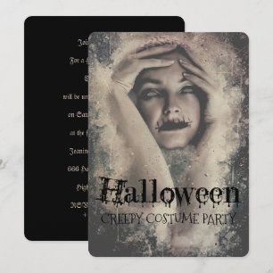 Invitación Fiesta de disfraces espeluznantes de Halloween