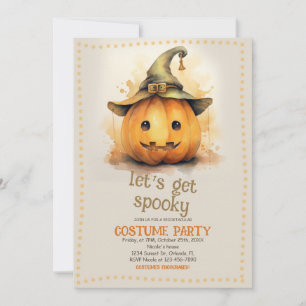 Invitación Fiesta de disfraces espeluznantes de Halloween
