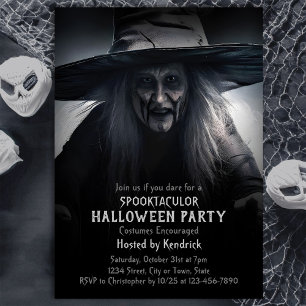 Invitación Fiesta de disfraces espeluznantes de Halloween