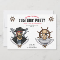 Fiesta de disfraces pirata de Halloween adulto
