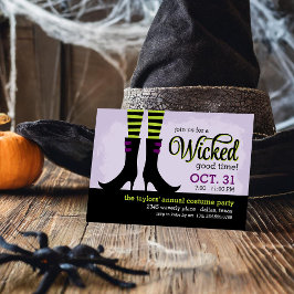 Invitación Fiesta de disfraces Witch Halloween