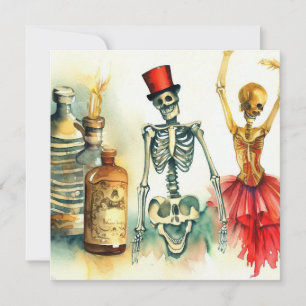 Invitación Fiesta de disfraces y cócteles