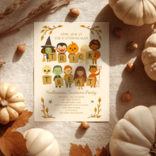 Invitación Fiesta de disfraces y disfraces en Spooktacular de