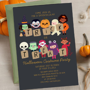 Invitación Fiesta de disfraces y disfraces en Spooktacular de