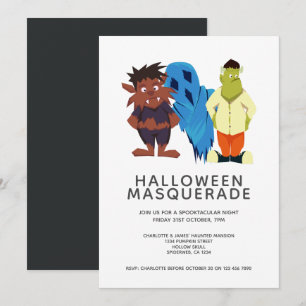 Invitación Fiesta de disfraz de Halloween personalizada