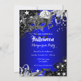 Invitación Fiesta de disfraz de Noche Mágica de Halloween Azu