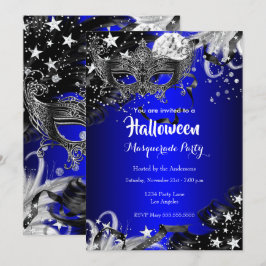 Invitación Fiesta de disfraz de Noche Mágica de Halloween Azu