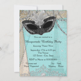 Invitación Fiesta de disfraz de París vintage