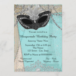 Invitación Fiesta de disfraz de París vintage