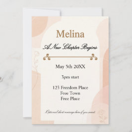 Invitación Fiesta de Divorcio Celebración de Nuevo Capítulo