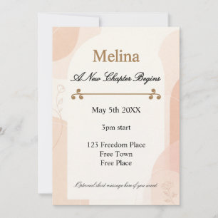Invitación Fiesta de Divorcio Celebración de Nuevo Capítulo
