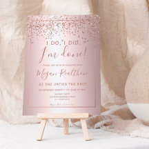 fiesta de divorcio metálico de confetti de oro Ros