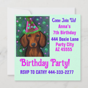 Invitación Fiesta de Doxies 
