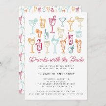 Fiesta de ducha de novia con cóctel de mano divert