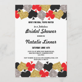 Invitación Fiesta de ducha de novia Las Vegas Casino Royale I