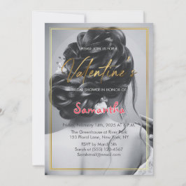 Invitación Fiesta de ducha de novias del Día de San Valentín