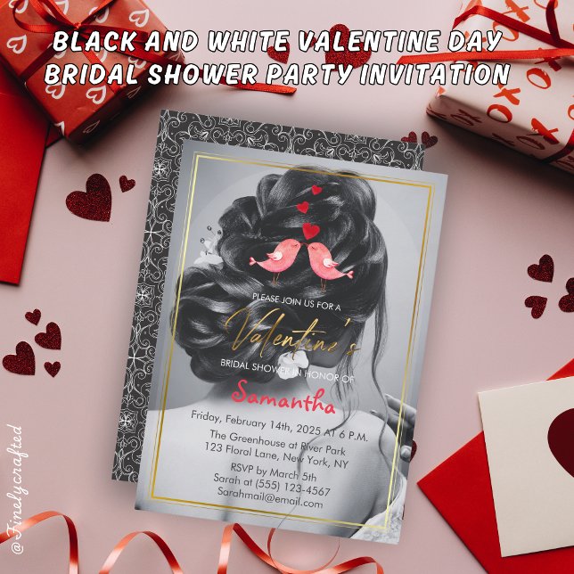 Invitación Fiesta de ducha de novias del Día de San Valentín  (Subido por el creador)