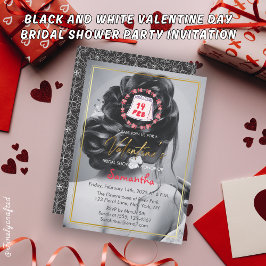 Invitación Fiesta de ducha de novias del Día de San Valentín