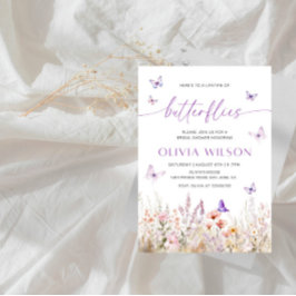 Invitación Fiesta de ducha de novias por Butterflies