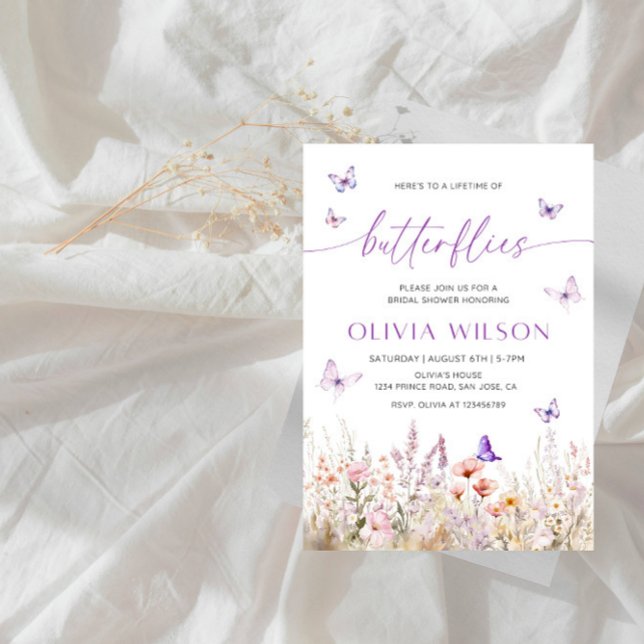 Invitación Fiesta de ducha de novias por Butterflies (Subido por el creador)
