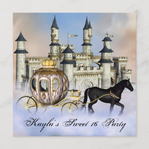 Invitación Fiesta de Dulces 16 de la Princesa del Castillo en