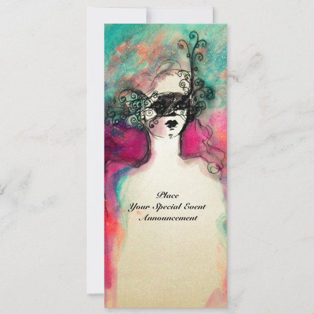 Invitación Fiesta de Dulces 16 disfrazada con monograma CHARM (Anverso)