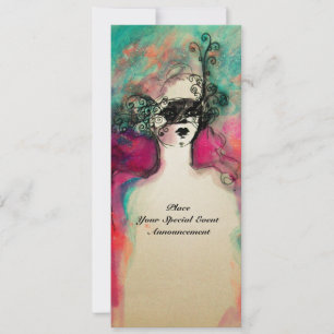 Invitación Fiesta de Dulces 16 Disfrazada con Monograma Encan