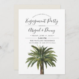 Invitación Fiesta de Dusty Palms Engagement Beach