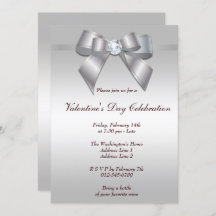 Fiesta de El día de San Valentín Romántico Gem Bow