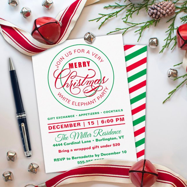 Invitación Fiesta de elefantes blancos muy morales (Subido por el creador)