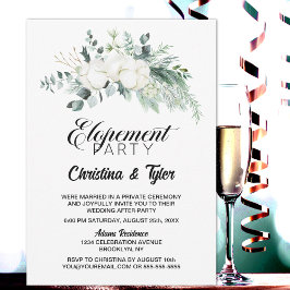 Invitación Fiesta de Elopement de Eucalyptus Greenery