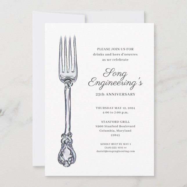 Invitación Fiesta de empresa (Anverso)