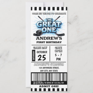 Invitación Fiesta de Entrada Personalizada de Hockey para el 